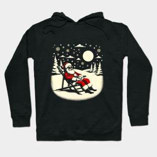 Santa's Beach Chillout: Christmas Relaxation Shirt Hoodie